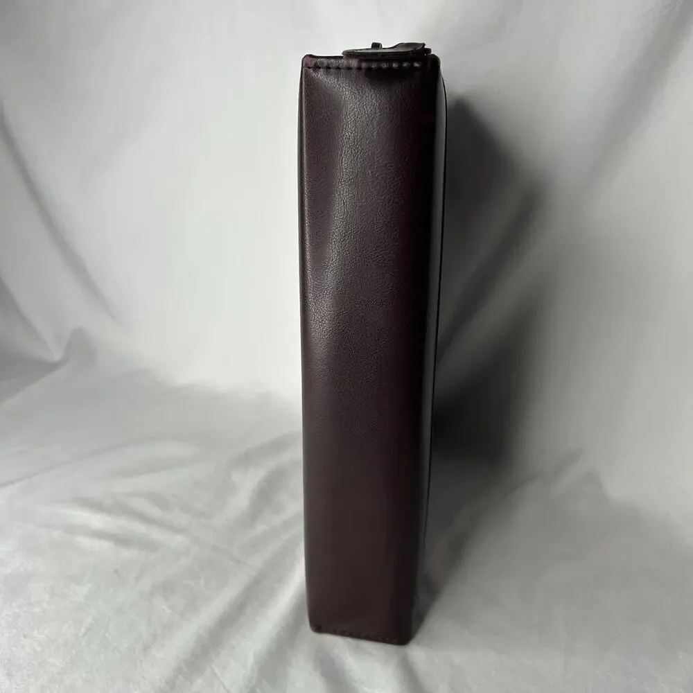 Franklin Covey Burgundy Medium Zip Around 7 Ring Planner 10” x 8.5”